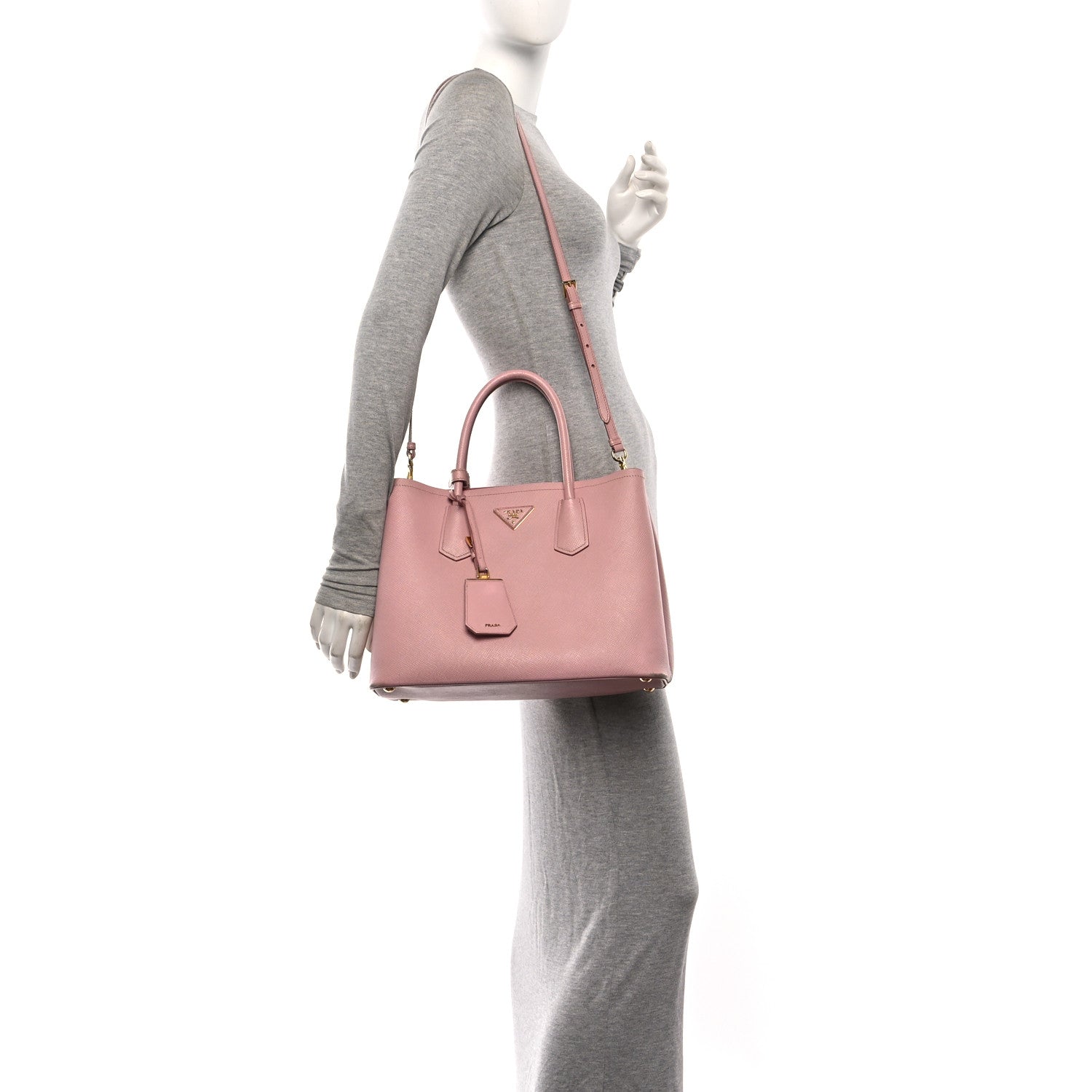 Saffiano Cuir Medium Double Bag Pesco - Image 2