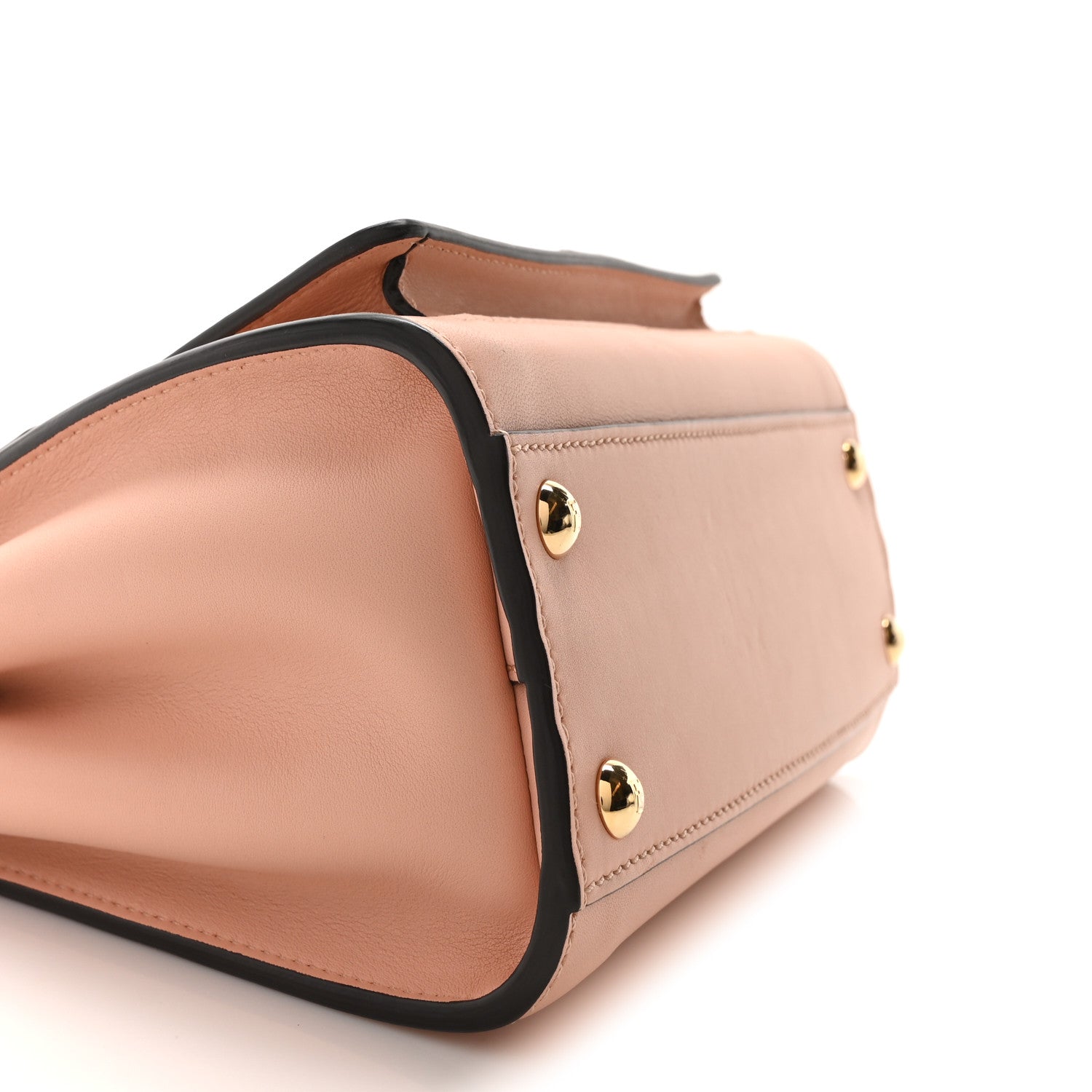 Nappa Pocket Mini Peekaboo Iconic Satchel Baby Pink - Image 9