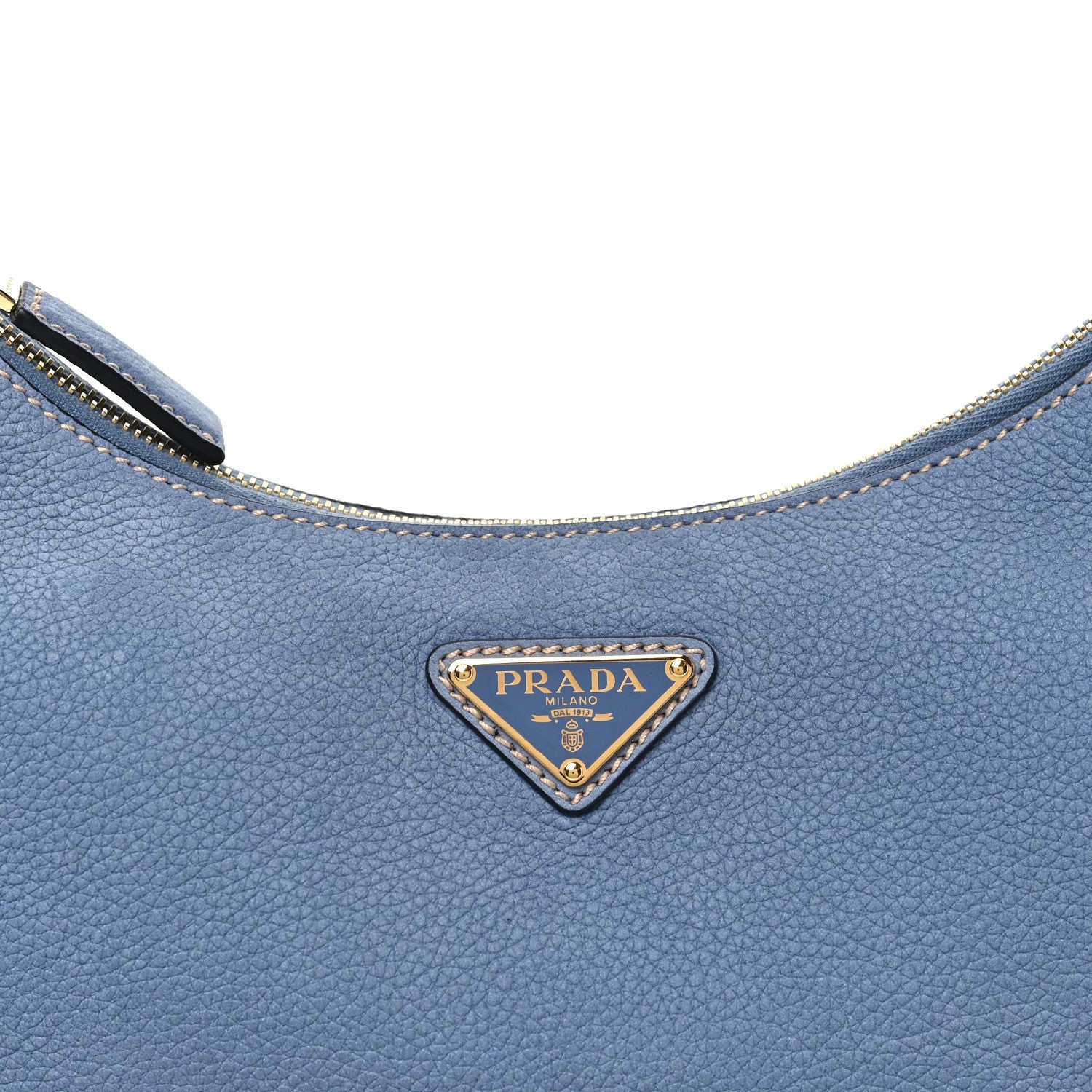 Nubuck Small Arque Shoulder Bag Aviation Blue - 图片 7