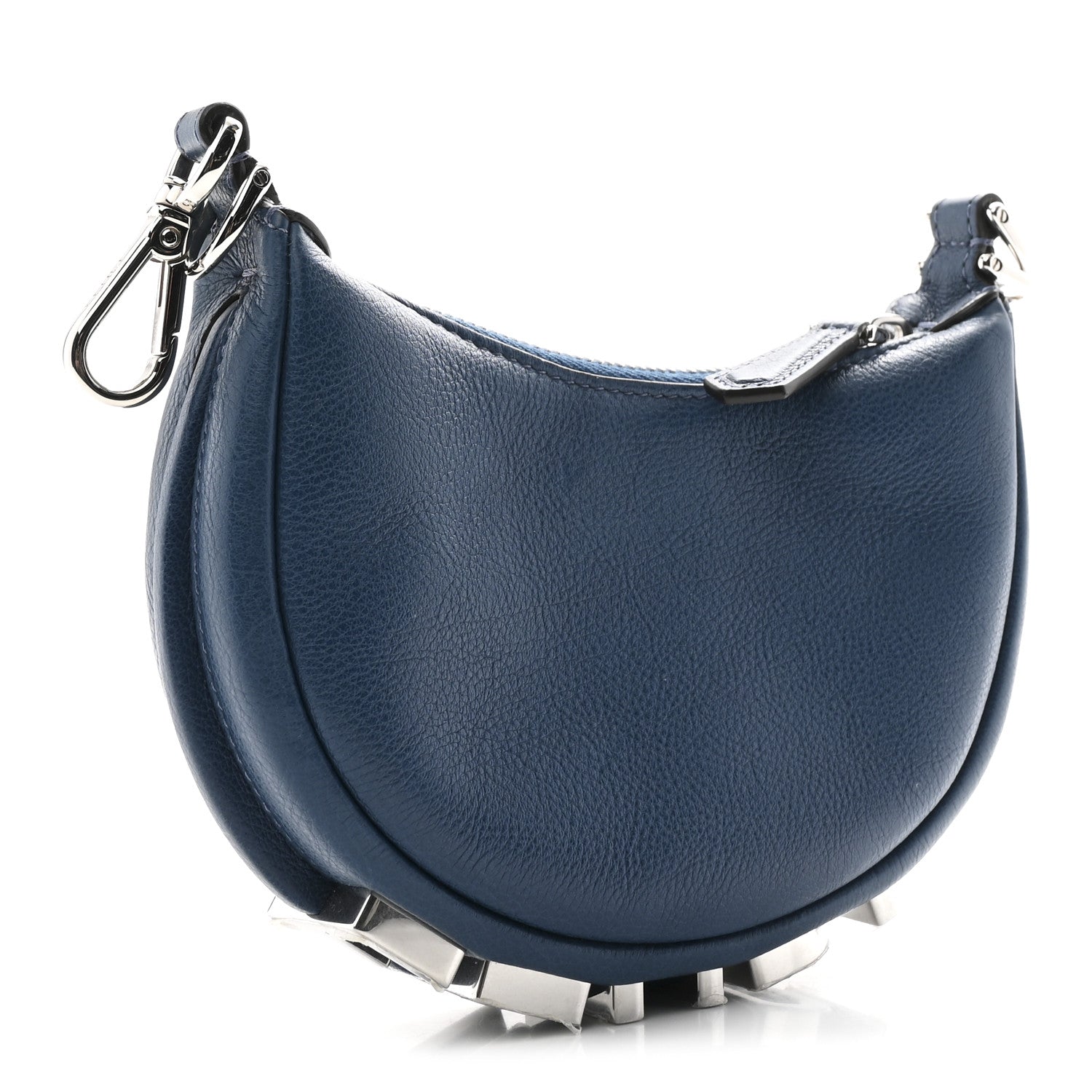 Vitello Grace New Matte Nano Fendigraphy Hobo Charm Mirto - Image 4