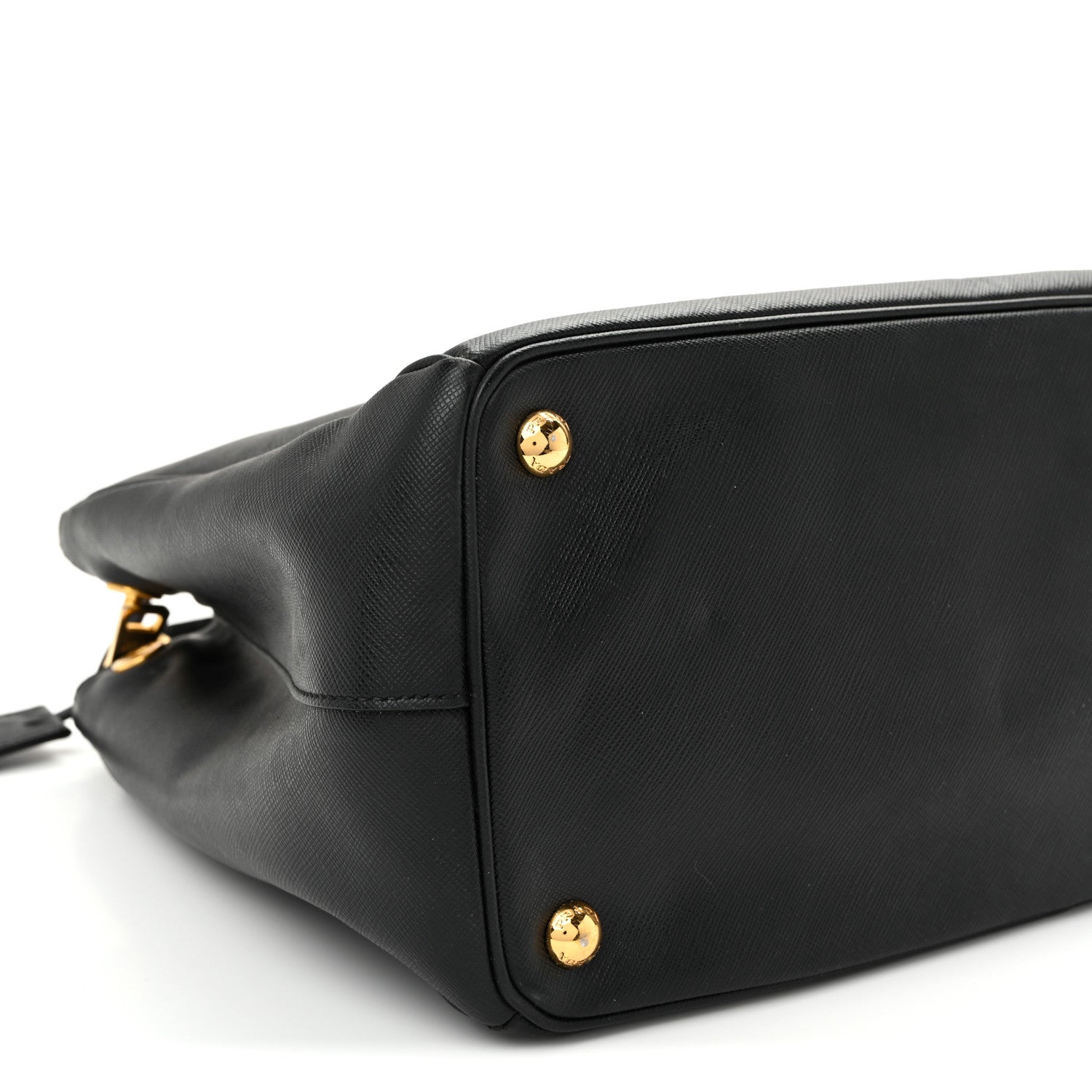Saffiano Lux Medium Galleria Double Zip Tote Black - Image 9