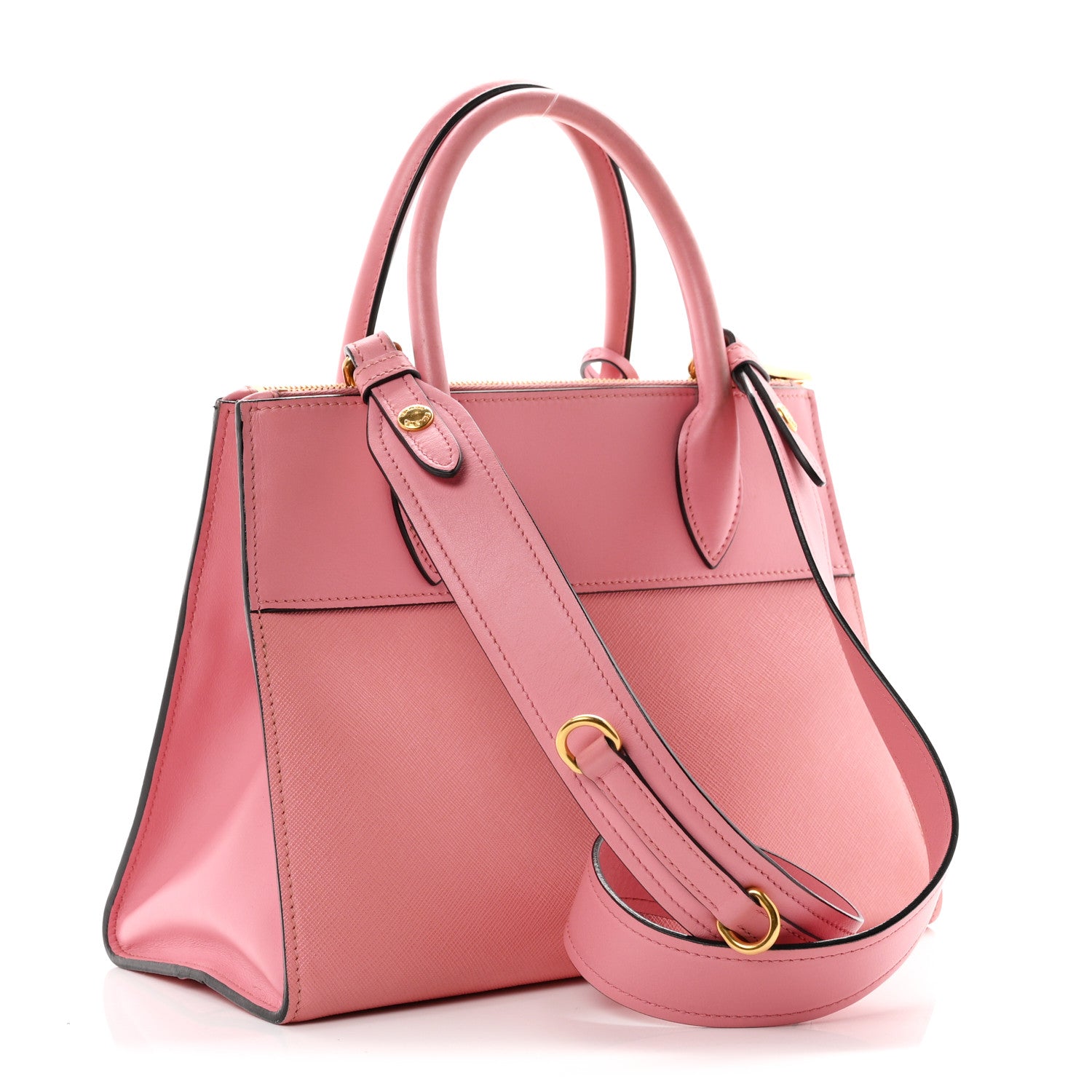 Saffiano City Calfskin Small Paradigme Bag Petalo - Image 3