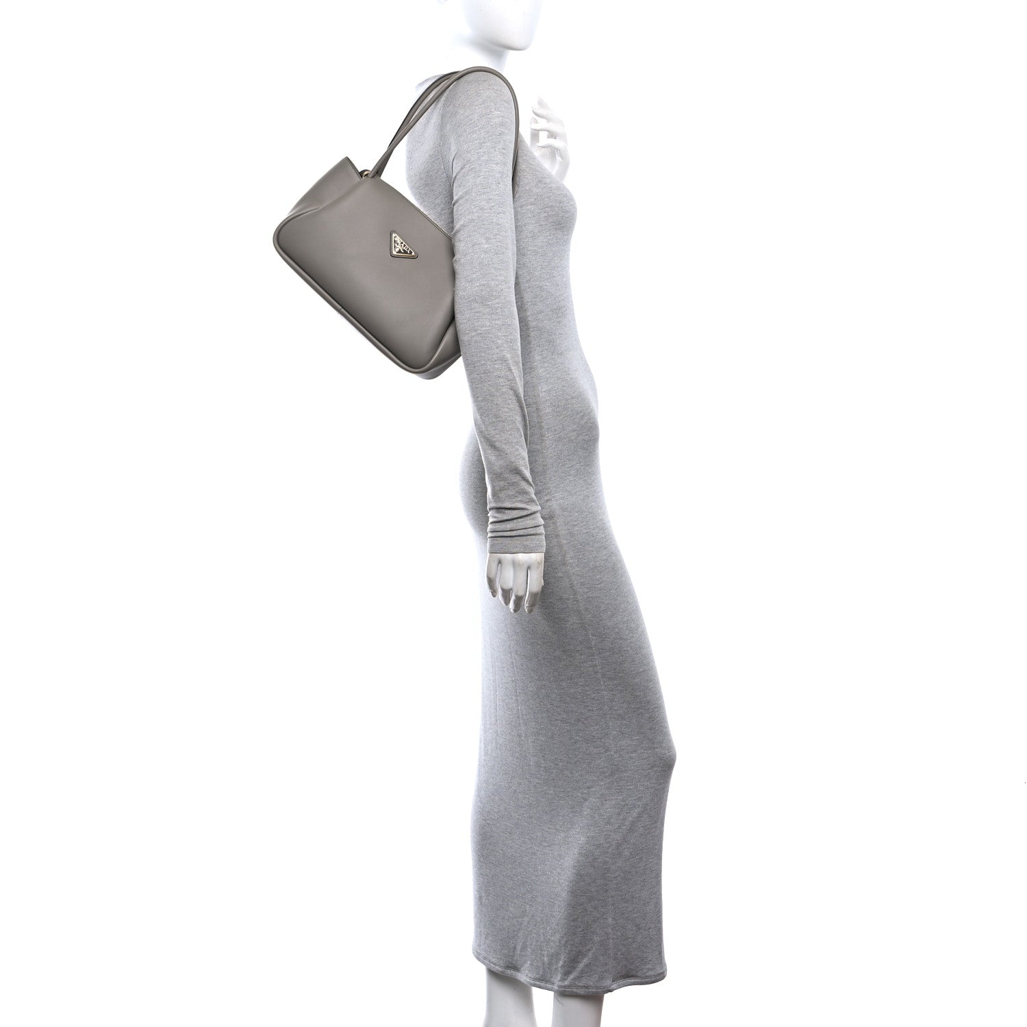 Soft Calfskin Medium Darling Shoulder Bag Argilla - Image 2