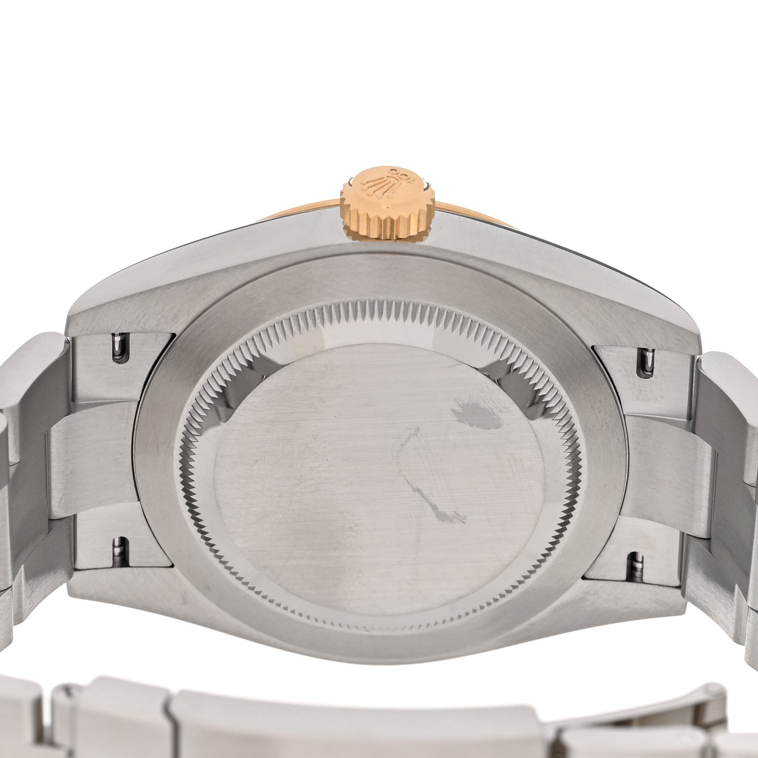 Stainless Steel 18K Yellow Gold 41mm Oyster Perpetual 100th Anniversary Watch Slate 134303 - Image 4