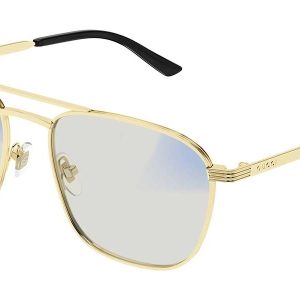 Gucci GG1881S Metal Pilot Sunglasses in Gold Photochromic