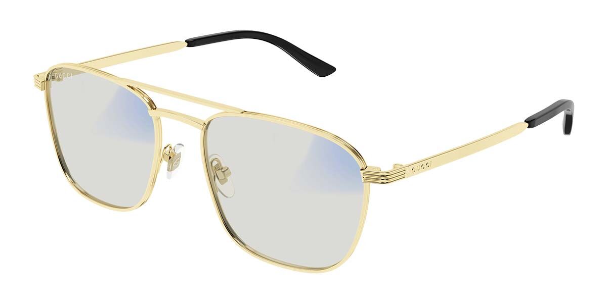 Gucci GG1881S Metal Pilot Sunglasses in Gold Photochromic