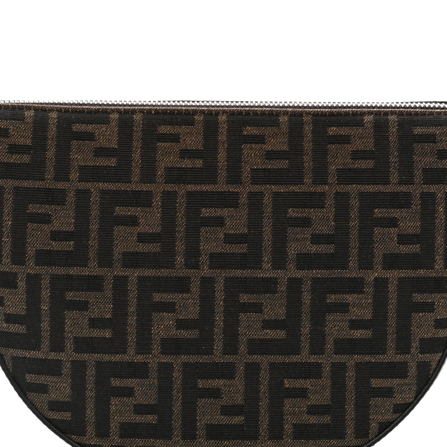 Fabric Jacquard FF Melon Bag Tobacco Black - Image 8