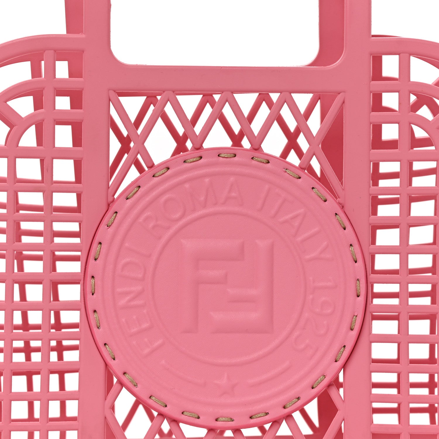 Recycled Plastic Vitello Liberty Matte Small Fendi Basket Rosa - Image 9