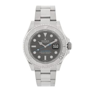 Stainless Steel Platinum 40mm Oyster Perpetual Date Yacht-Master Watch Slate 116622