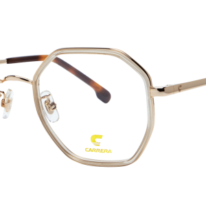 Carrera 3034 Hexagon Gold Eyeglasses Frames