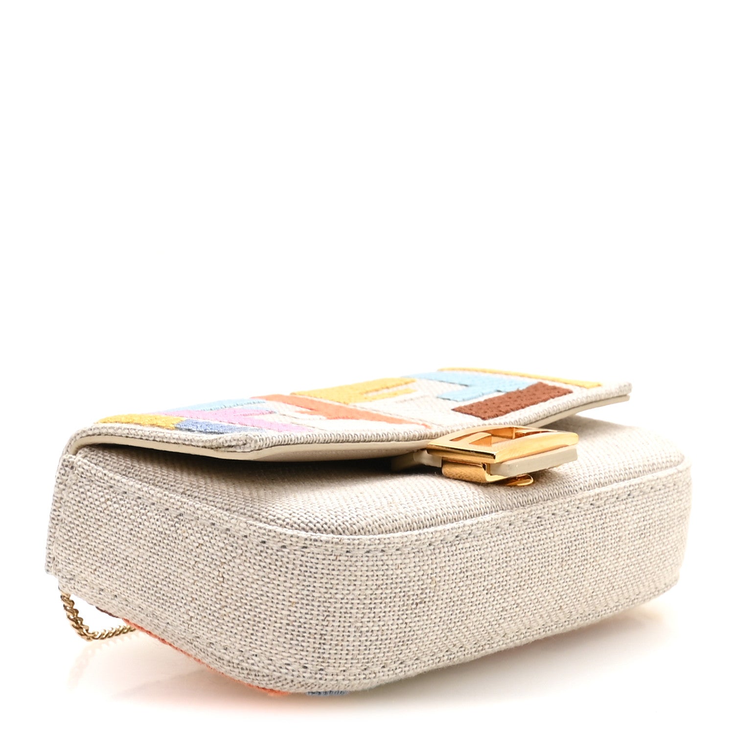 Kuban Canvas FF Embroidered Nano Baguette Charm Grezzo Multicolor - Image 4