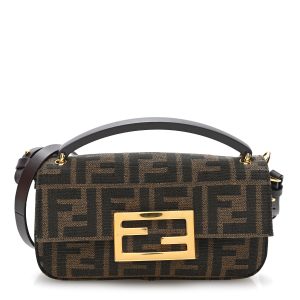 Fabric Jacquard FF 1974 Phone Baguette Tobacco Moro