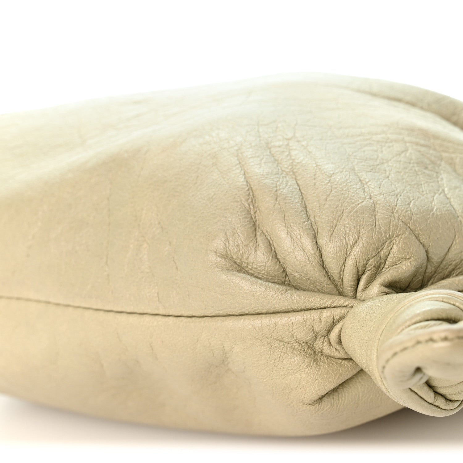 Calfskin Mini Hobo Bag Beige - Image 9