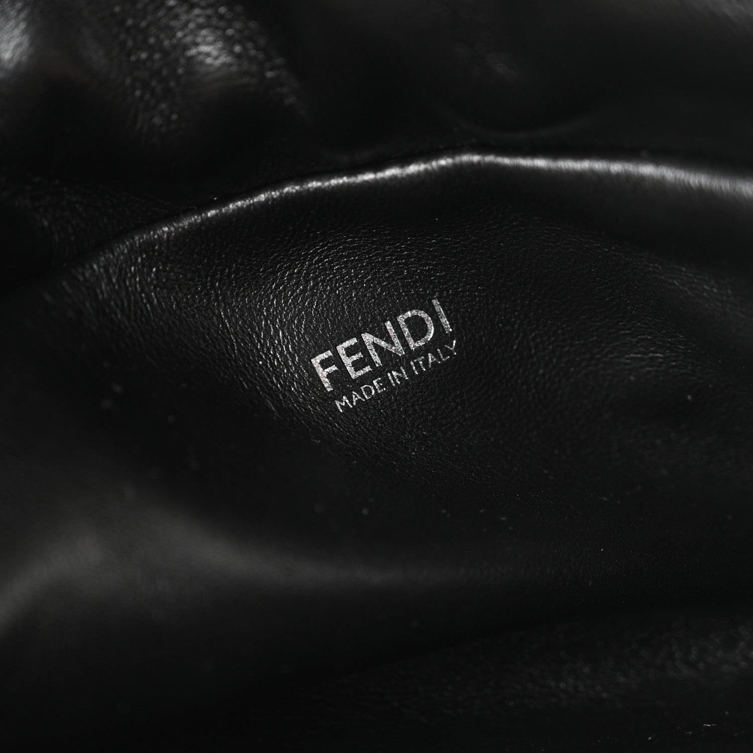 Calfskin Pony Effect Medium Soft Baguette Black - Image 10