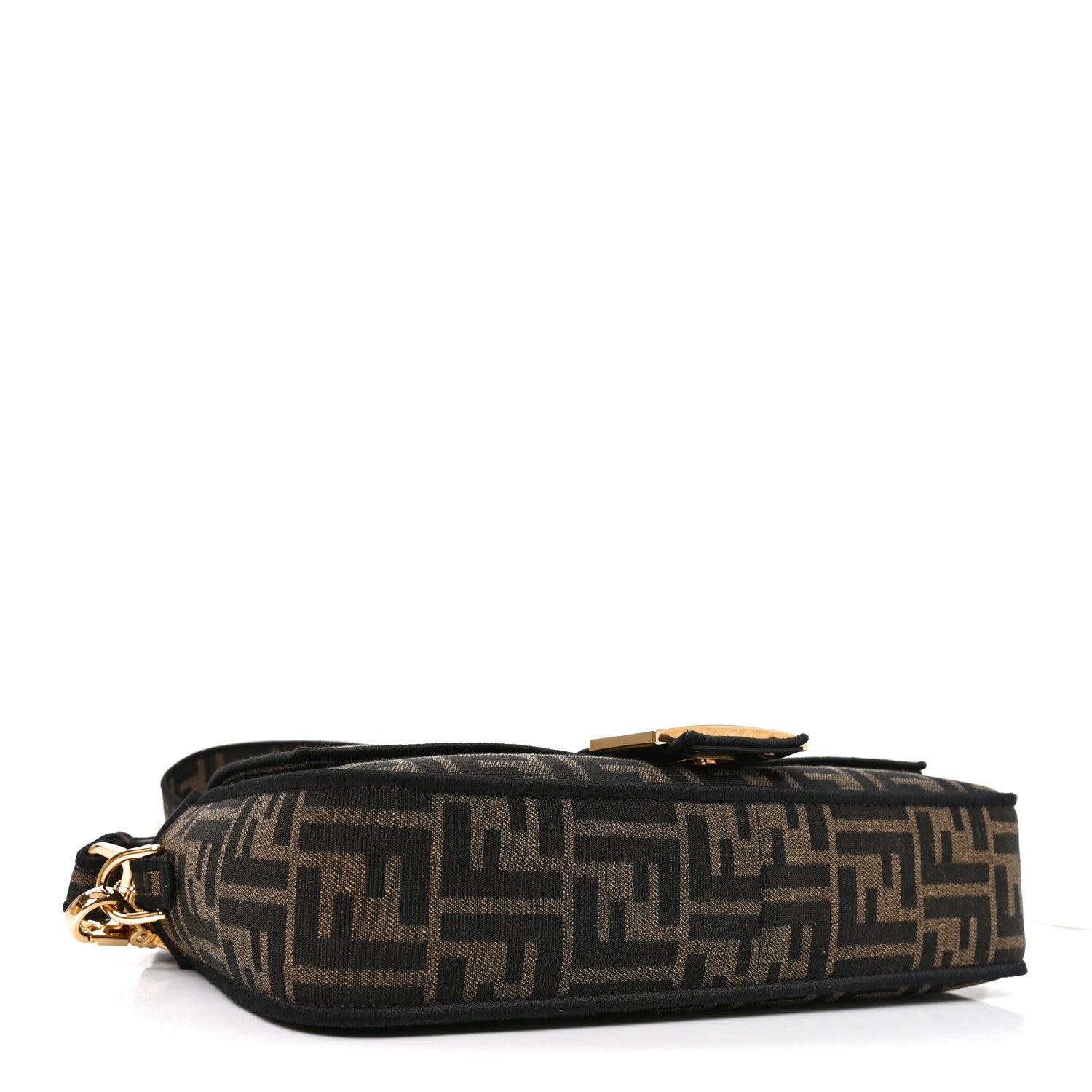 Fabric Jacquard FF 1974 Medium Baguette Tobacco Moro Black - Image 7