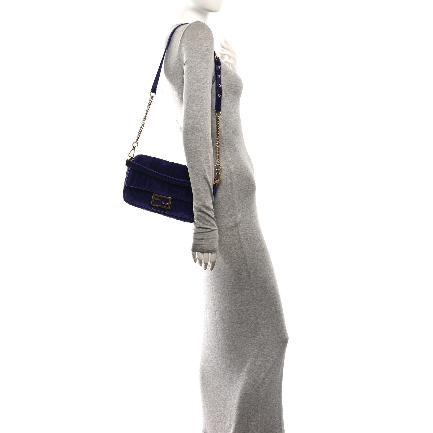 Velvet FF Embossed Baguette Viola Plus - Image 2