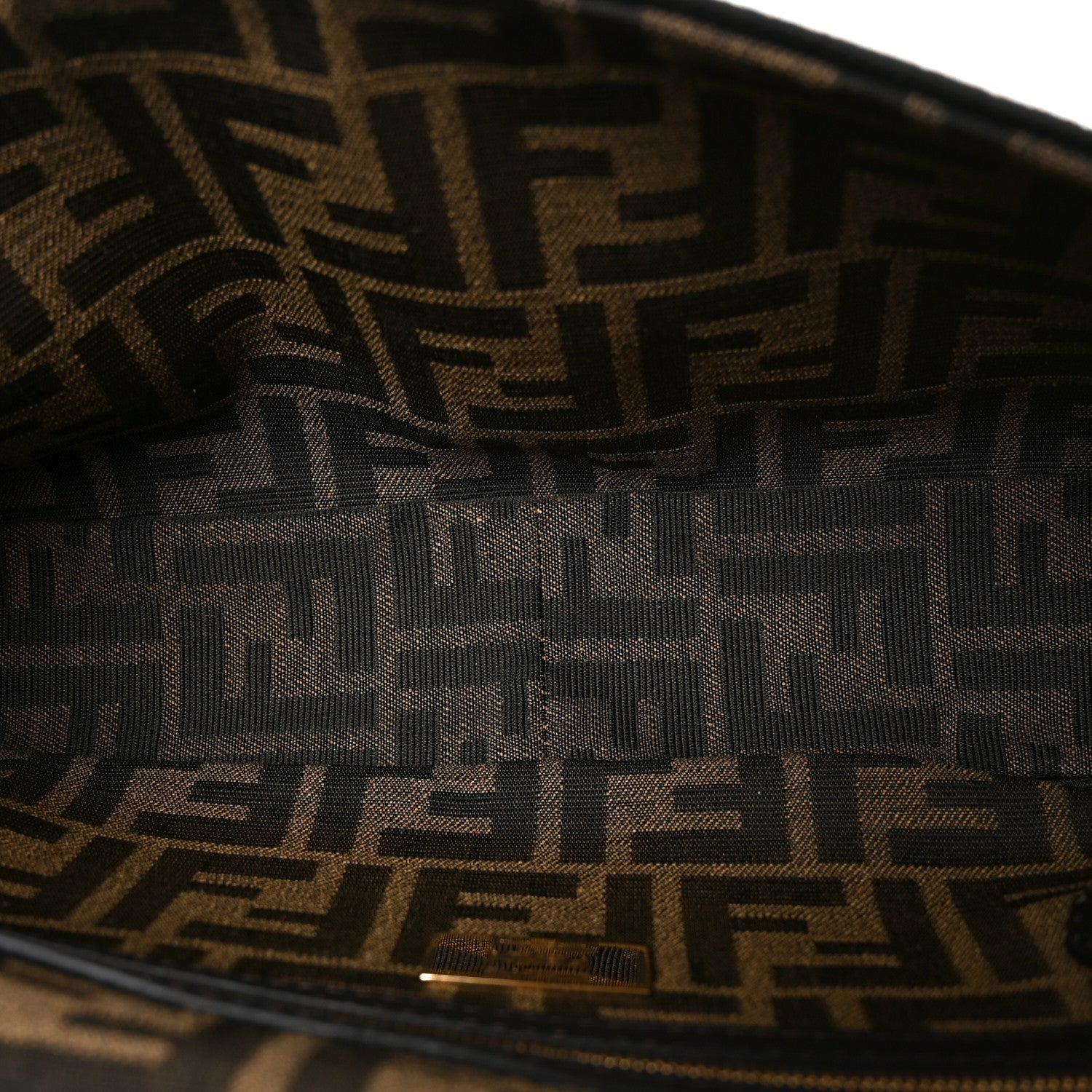 Fabric Jacquard FF 1974 Medium Baguette Tobacco Moro Black - Image 9