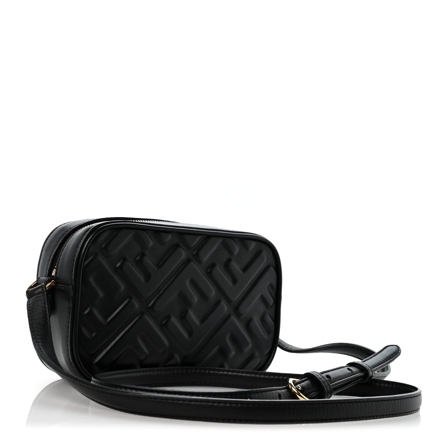 Vitello Epoque FF Embossed Camera Case Black - Image 3