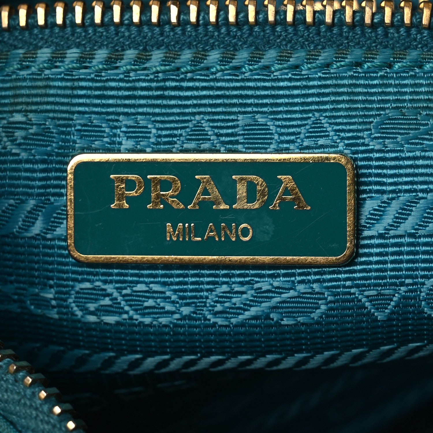 Tessuto Nylon Saffiano Crossbody Bag Turchese - Image 6