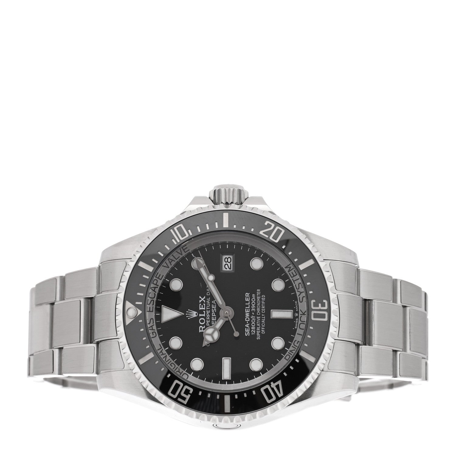 Stainless Steel 44mm Oyster Perpetual Date Sea-Dweller Deepsea Watch Intense Black 136660 - Image 2