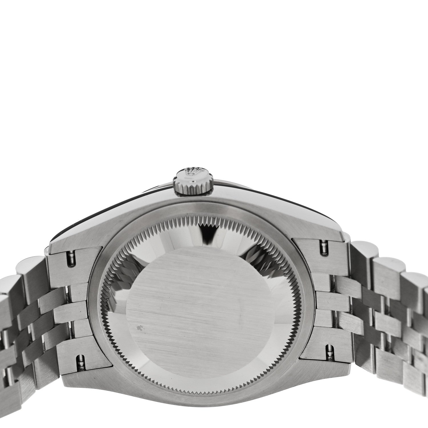 Stainless Steel 18K White Gold Diamond 36mm Oyster Perpetual Datejust Watch Black 126234 - Image 4
