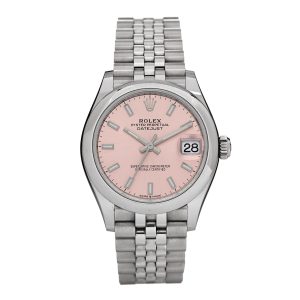 Stainless Steel 31mm Oyster Perpetual Datejust Watch Pink 278240