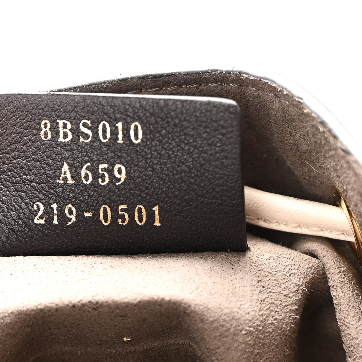 Vitello Liberty F is Fendi Bi-Color FF 1974 Embossed Mini Mon Tresor Bucket Bag Camelia Mandorlo - Image 7