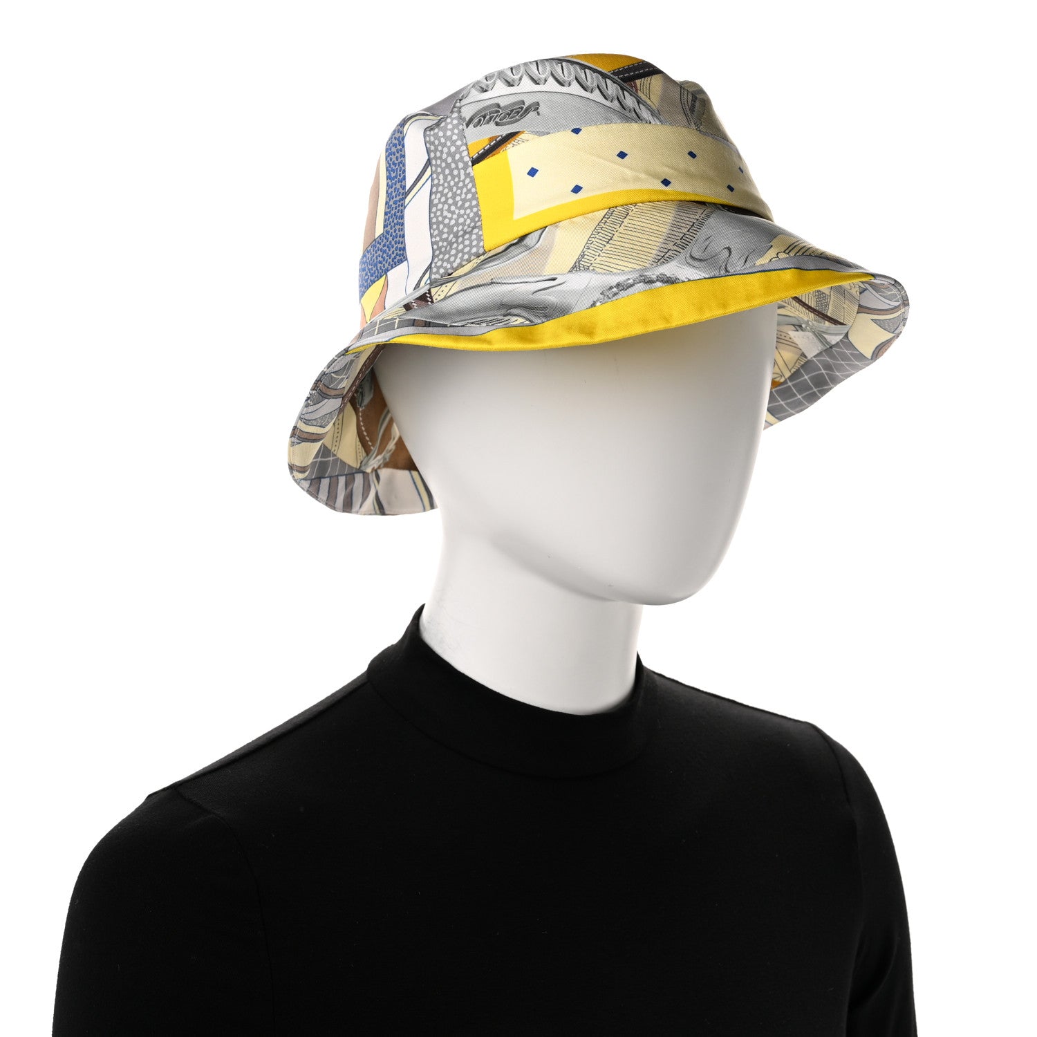 Silk Carla Patchwork Bucket Hat 58 - Image 2