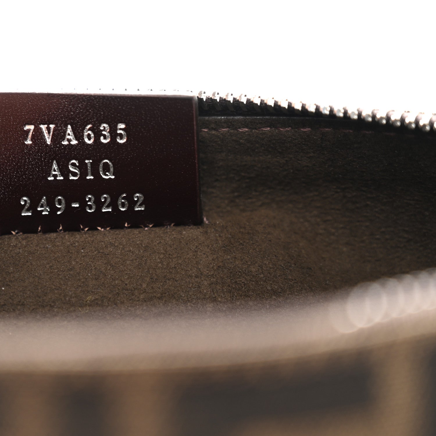 Fabric Jacquard FF Melon Bag Tobacco Black - Image 7