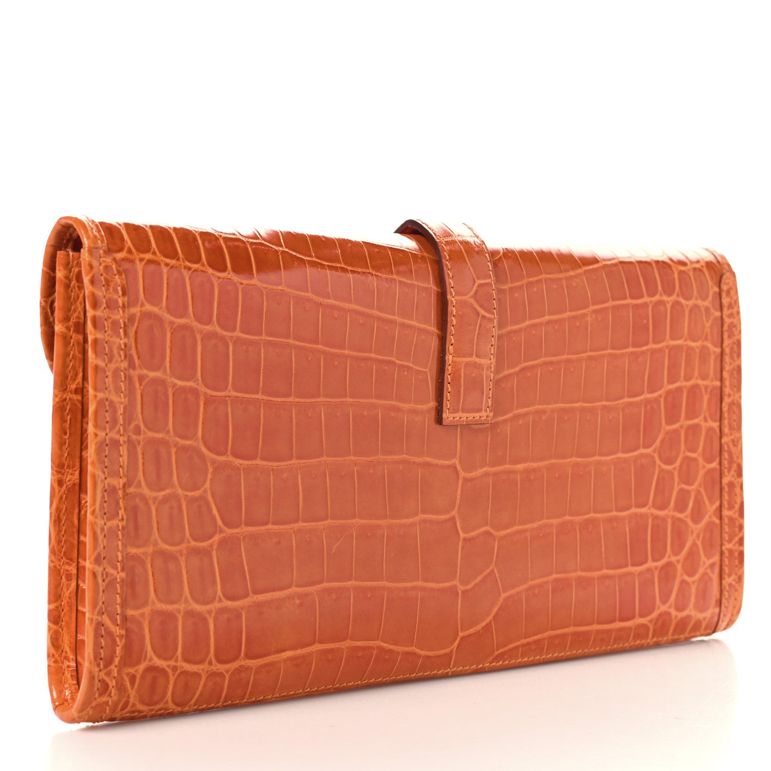 Shiny Niloticus Crocodile Jige Elan 29 Clutch Bougainvillea - Image 3
