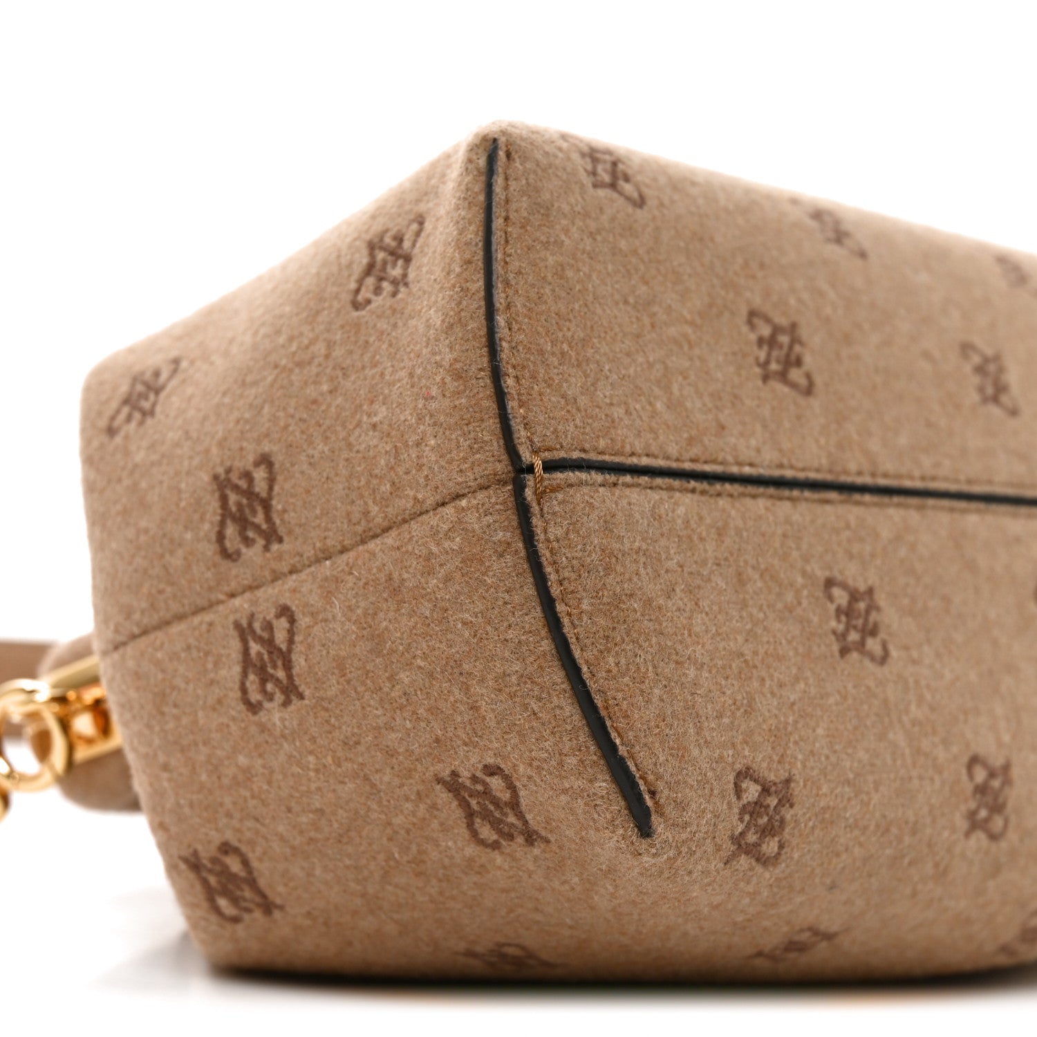 Flannel Karligraphy Embroidered Medium Fendi First Camel - Image 8