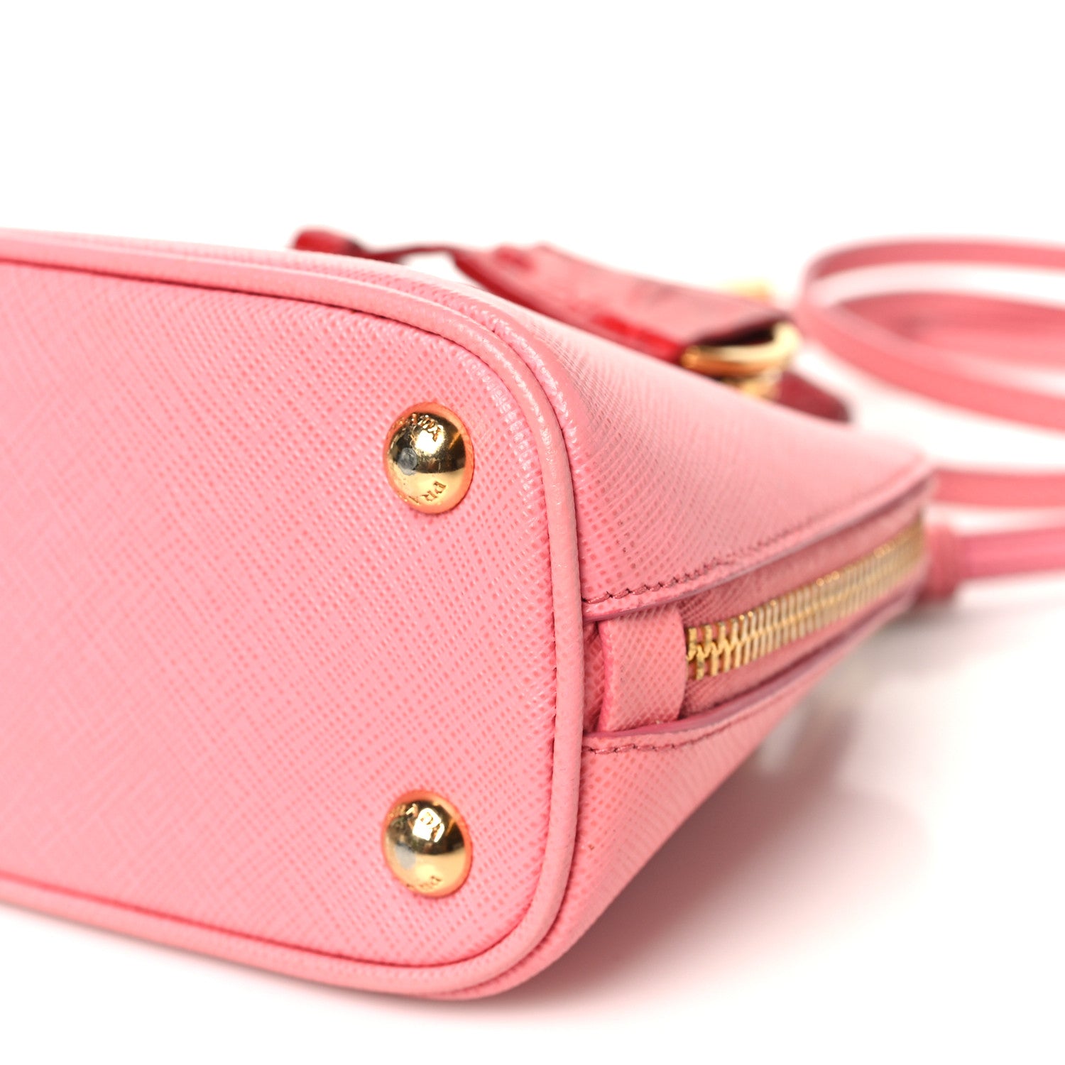 Saffiano Lux Crocodile Mini Promenade Tote Fuoco Begonia - Image 10