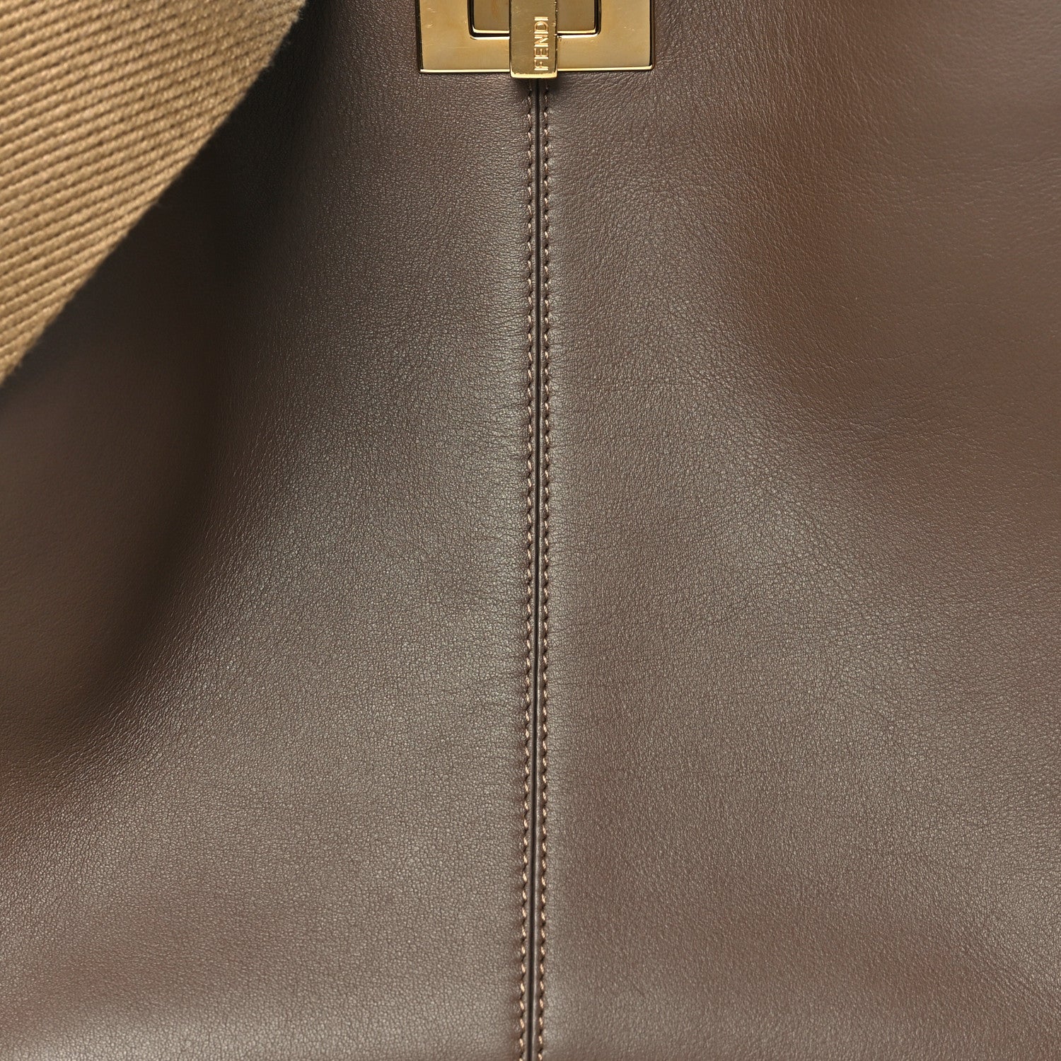 Vitello Seta Glazed Fabric FF 1974 Medium Peekaboo X-Lite Maya Mogano Panna Maya Mogano Panna - Image 8