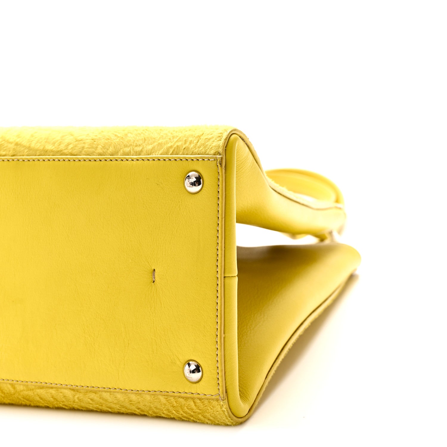 Vitello Calf Hair Crocodile Embossed Large 3Jours Tote Sunflower Cedro - Image 9