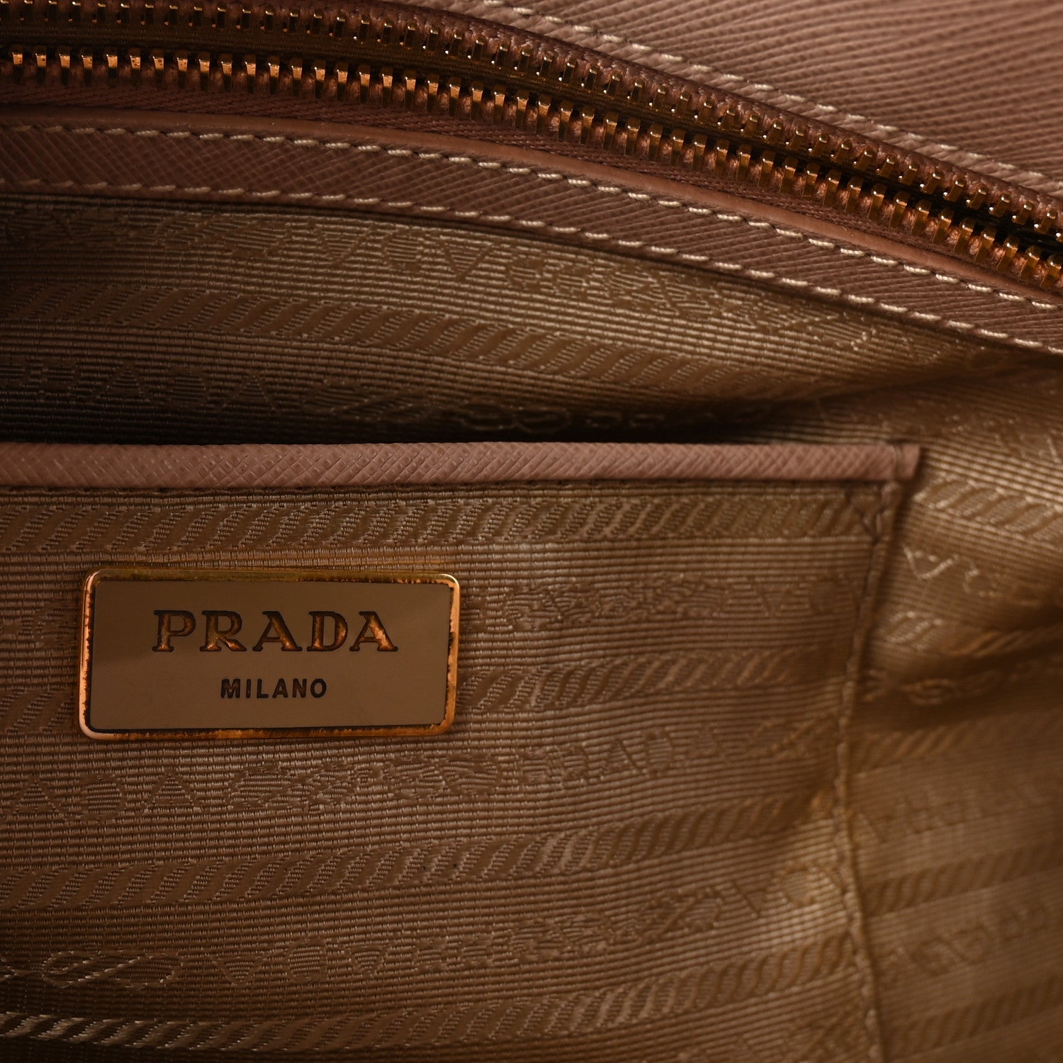 Saffiano Soft Calfskin Double Handle Satchel Cipria - Image 6
