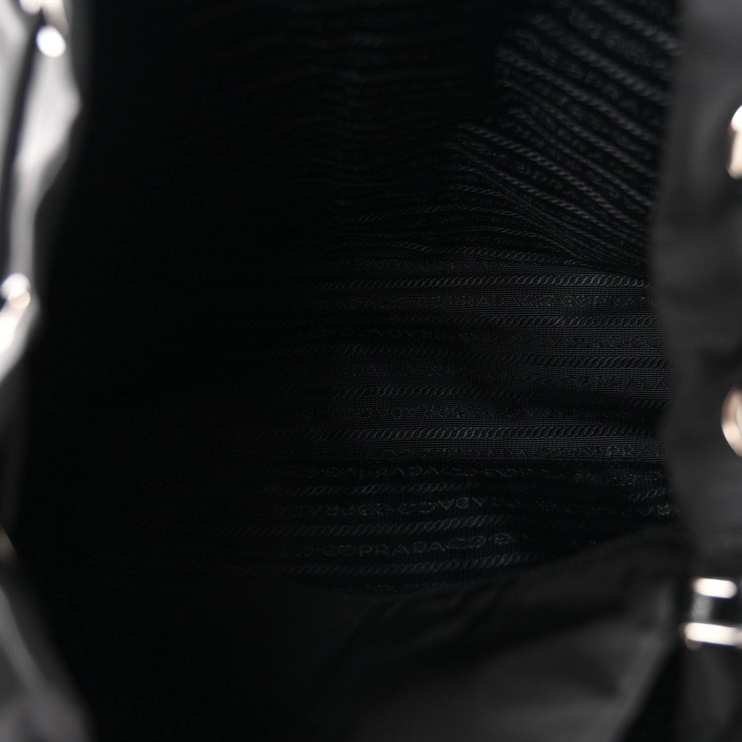 Re-Nylon Saffiano Medium Backpack Black - Image 6