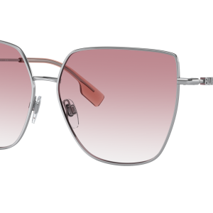 Burberry BE3143 Alexis Metal Sunglasses in Silver Pink