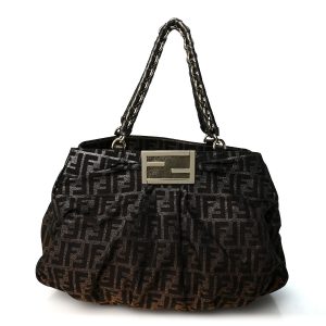 Metallic Lurex Zucca Mia Tote Tobacco Oro