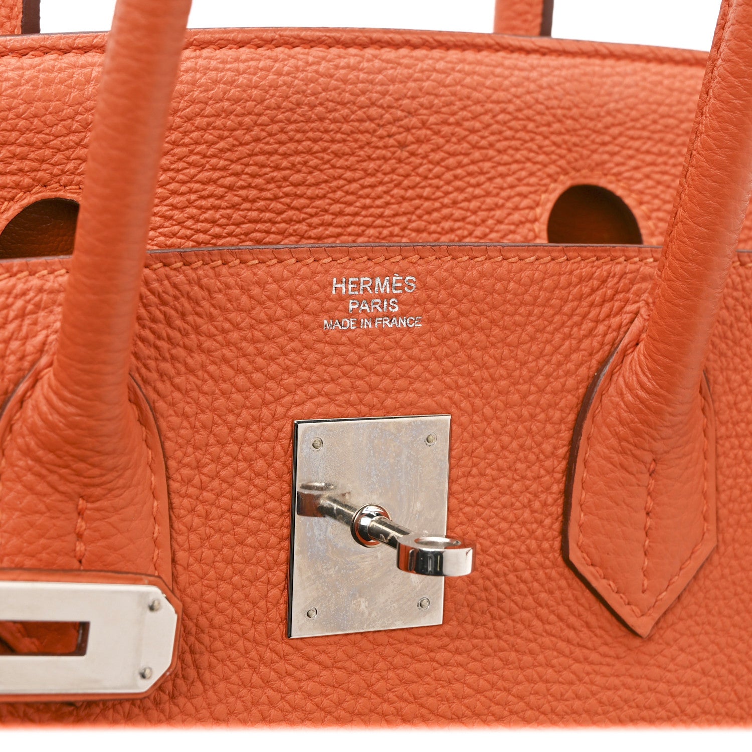 Togo Birkin 30 Orange - Image 6
