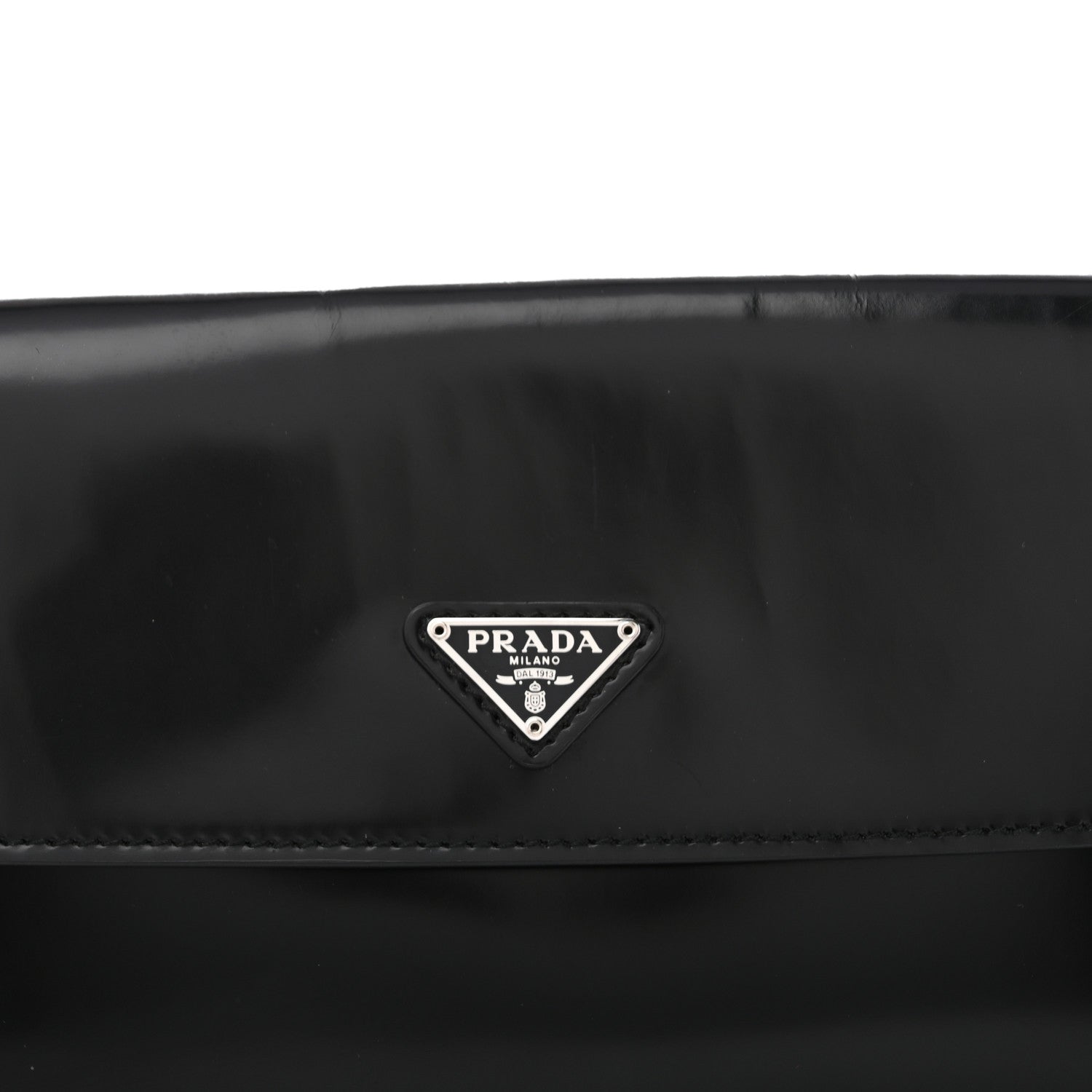 Spazzolato Cleo Flap Shoulder Bag Black - Image 6