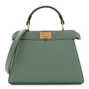 Shiny Nappa Petite Peekaboo I SEE U Satchel Menta