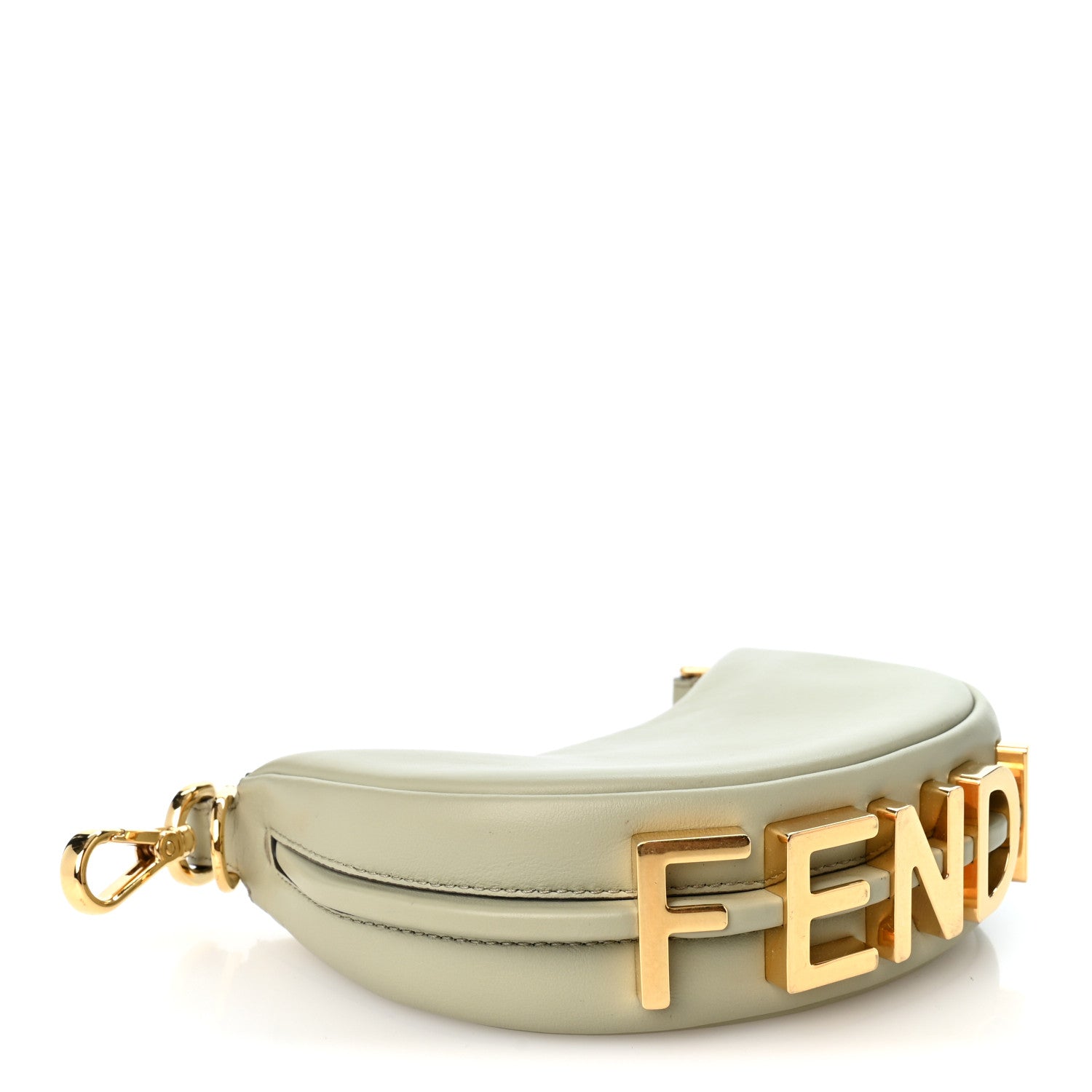 Vitello Grace New Matte Nano Fendigraphy Hobo Charm Menta - Image 4