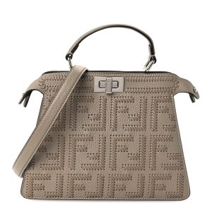 Cuoio Romano Nappa Intreccio FF Small Peekaboo I SEE U Corda