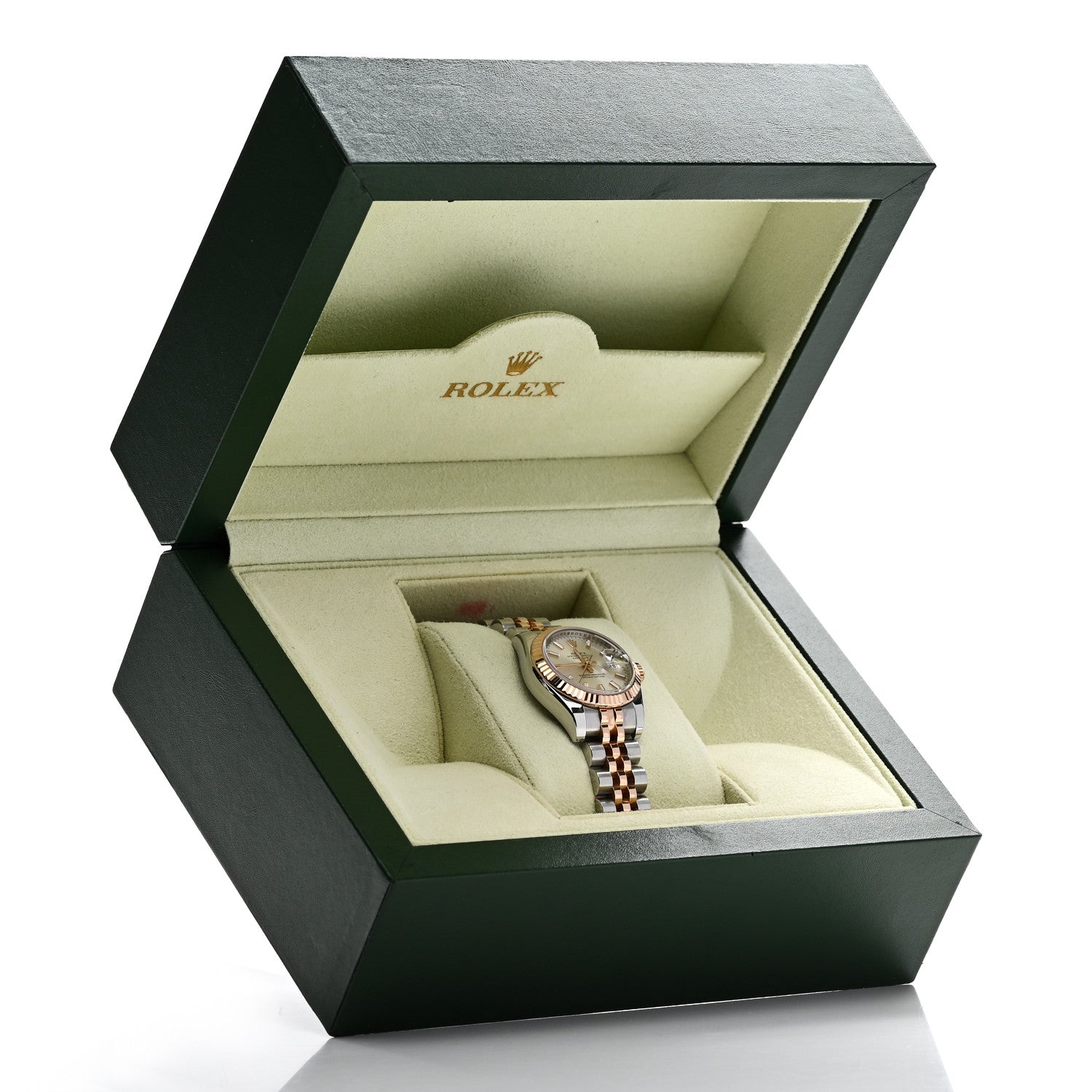 Stainless Steel 18K Everose Gold 26mm Oyster Perpetual Datejust Watch Silver 179171 - Image 5