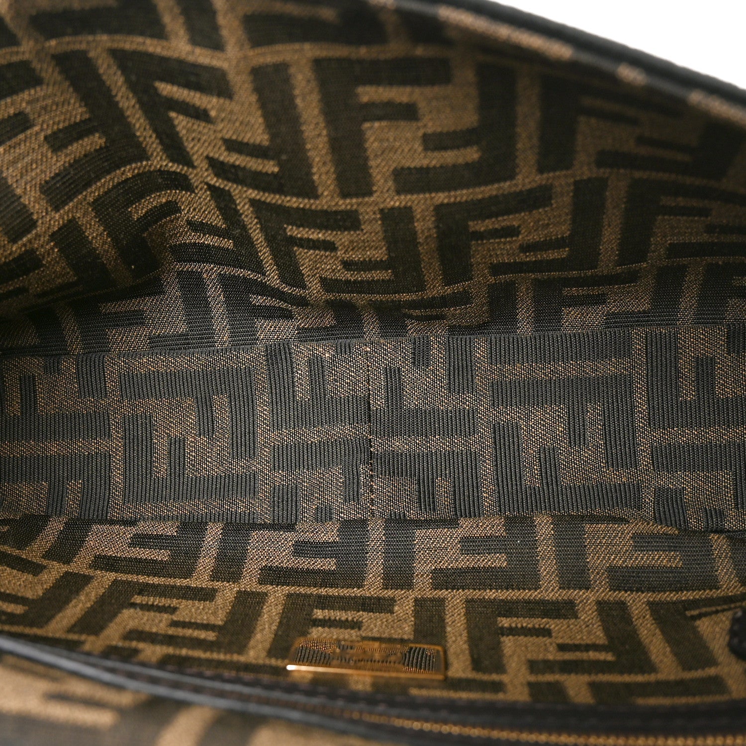 Fabric Jacquard FF 1974 Medium Baguette Tobacco Moro Black - Image 8