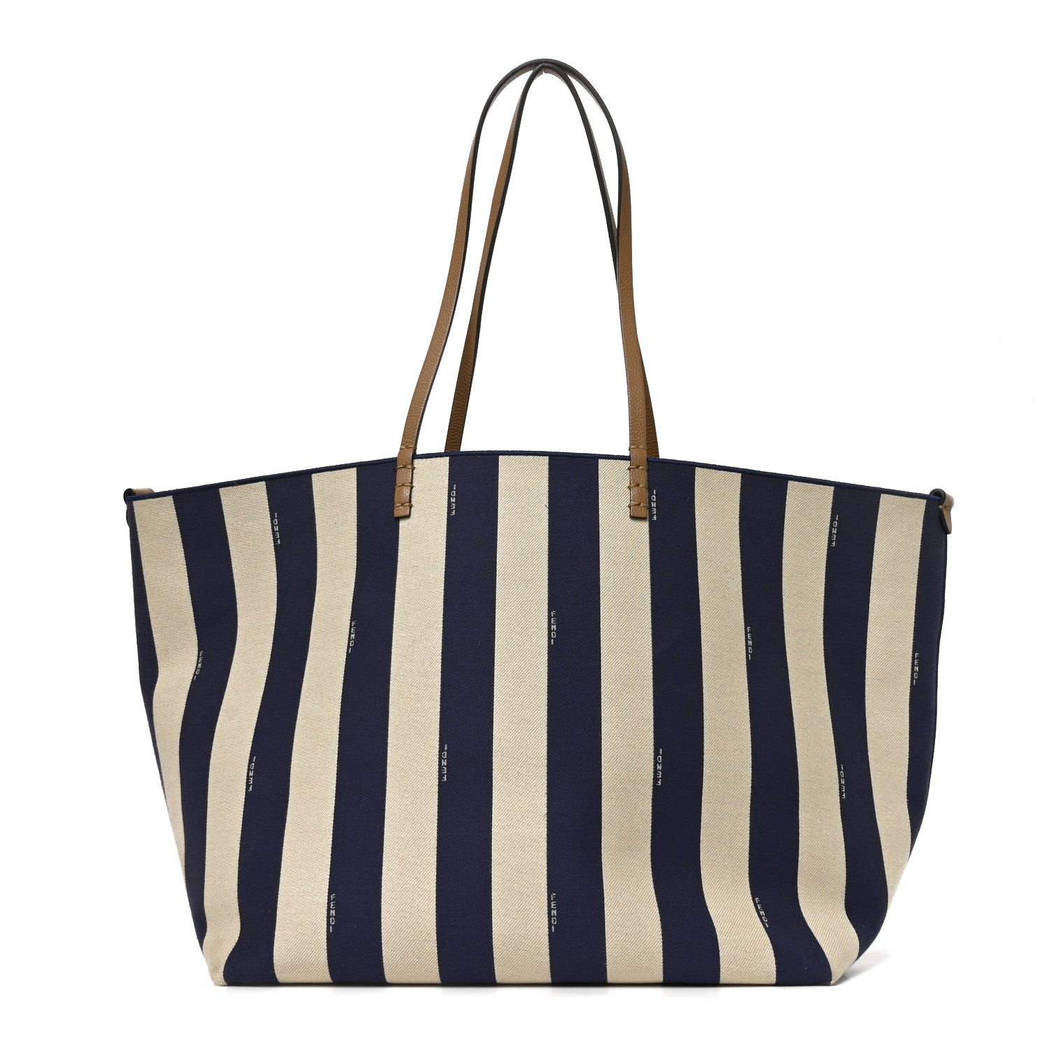 Pequin Vitello Reversible Large Shopping Tote Midnight Blue