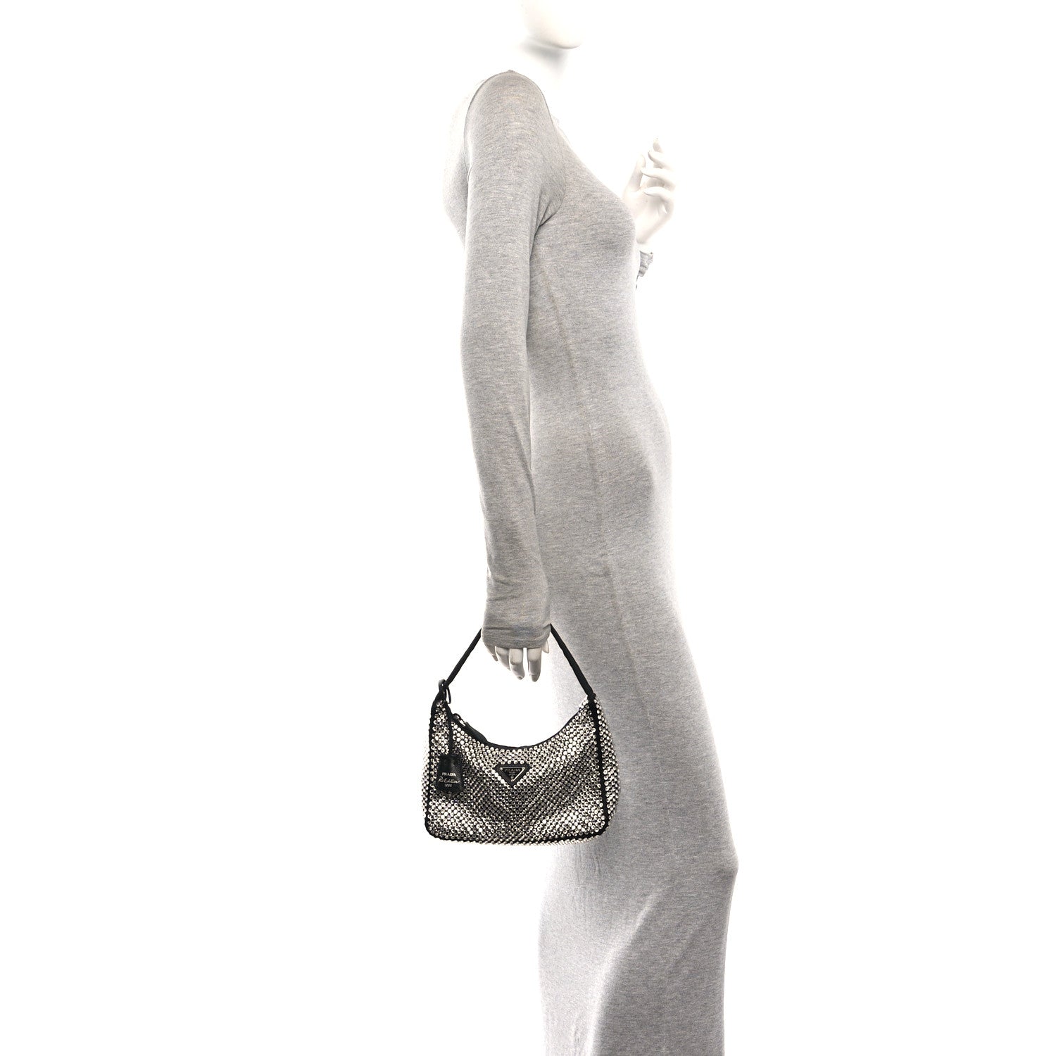 Satin Crystal Mini Re-Edition 2000 Bag Cristal - Image 2