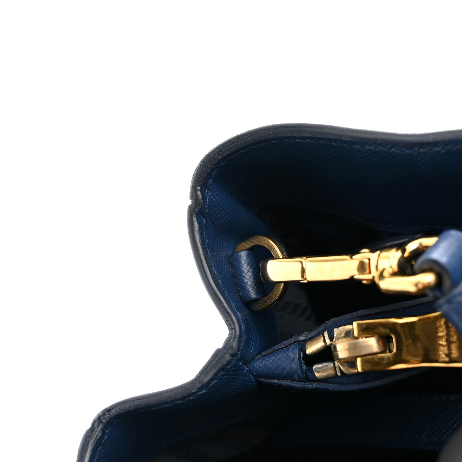 Saffiano Lux Medium Tote Bluette - Image 12