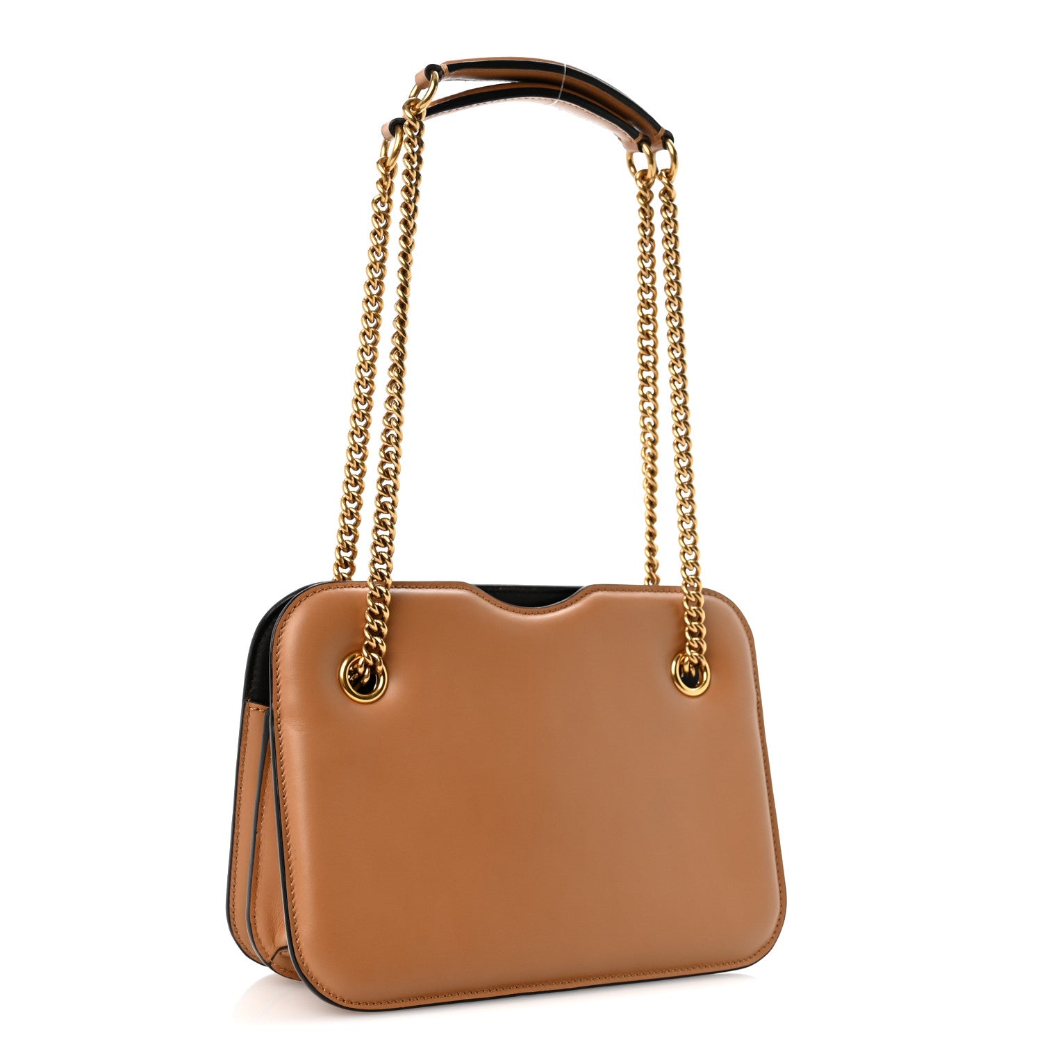 Vitello King Nubuck Pequin Karligraphy Pocket Shoulder Bag Biscuit Tobacco Moro - Image 3