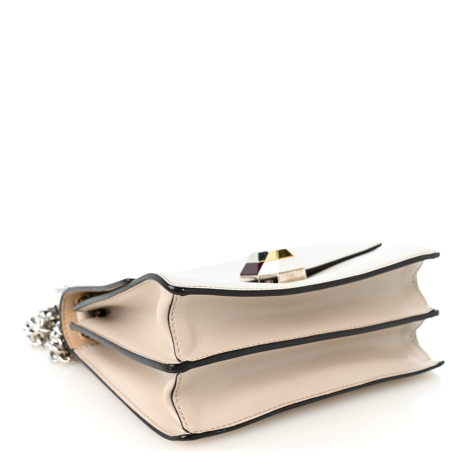 Vitello Liberty Studded Small Kan I Shoulder Bag Grigio Polvere Multicolor - Image 4